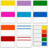 ELII 300 Pcs 2 Inch Sticky Index Tabs, Colorful Writable Transparent Book Tabs for Notebooks and Annotating
