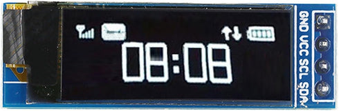 CYRENT 0 91 inch 128x32 communication, 3 3V 5V For OLED module resolution with IIC works with and power supply