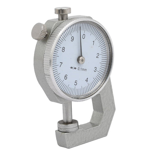 uxcell 0 to 10mm Range Measuring Tool, 0.1mm Resolution Round Dial Thickness Gauge for Accurate Measurements