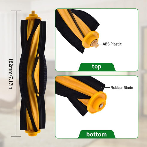 neutop Brush Rollers for Ecovacs Deebot OZMO 920, 950, T5, T8 aivi, T9, N8 Pro, 2-Pack Robot Vacuums