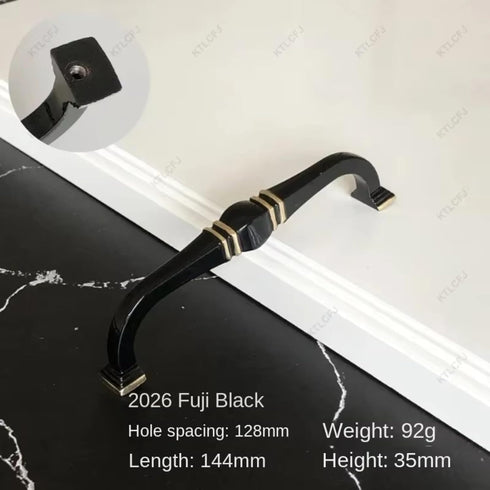 Aoleegatt Handle(2026-128-Fuji European Square Handle Modern Minimalist Bedside Cabinet Wardrobe Door Wine Cabinet