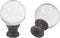AUXBC 2PCS Crystal Lamp Finials with Bronze Chrome Base, 1/4-27 Thread Glass Ball