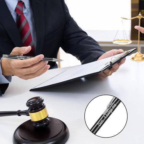 Auch 10 PCS Lawyer Pens, Funny Judge Pen Set for Men Women, Hilarious Gifts for Lawyer Friends, Office Supplies