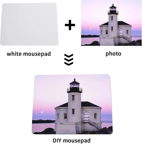 OKBA 30 24x20x0.2 CM PCS White Mouse pad for Heat Press Printing, Mousepad for Heat Transfer Crafts Custom Photos Non