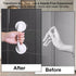 2 Pack Suction Cup Door Handle for Glass Door, Bathroom, Mirror, Cabinet, Strong Vacuum Removable Suction Cup Door Grab