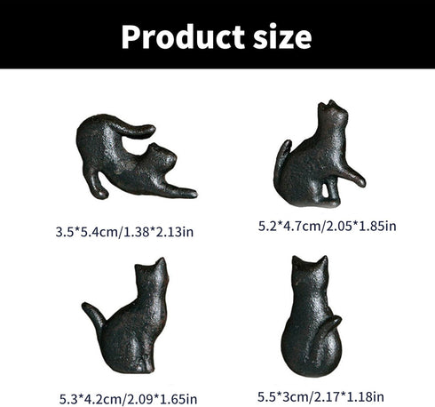 Zeizafa 4Pcs Drawer Pulls Cats Shape Dressers Knob Cupboard Handle Unique Furniture Handle Simple Bedside Cabinet Pull