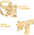 Toddmomy Brass Double Cabinet Handle Decorative Metal Drawer Pull for Dresser Kitchen Wardrobe Shoe Wine and Bedside