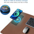 Desk Mat with Wireless Charging, Large Mouse Pad 32x16, Waterproof Black Leather Computer Mat, Non-Slip Protector for
