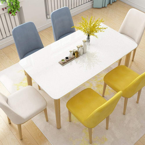 TANONE White Wallpaper Self Adhesive Vinyl 15.8"X196.7" Decorative Film for Cabinets and Furniture Countertops.