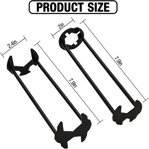 2pcs Basin Wrench Multifunctional Sink Wrench 7 Sizes Faucet Tool Plumbers Wrench Universal Socket Wrench Plumbing Tools for Tight Spaces Kitchen Bathroom Home by KITCHENASSIST