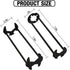 2pcs Basin Wrench Multifunctional Sink Wrench 7 Sizes Faucet Tool Plumbers Wrench Universal Socket Wrench Plumbing Tools for Tight Spaces Kitchen Bathroom Home by KITCHENASSIST