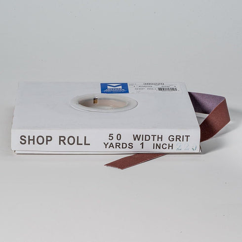 Mercer Industries 380220-1" x 50 yards Shop Roll, 220 Grit Sandpaper