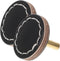 SOLUSTRE 2Pcs Leather Cabinet Pulls Handles, Single-Hole Round Drawer Pulls for Cabinets,