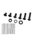 300Pcs M3 Black Alloy Steel Hex Socket Screws Nuts Washer Assortment Kit (Set B Button Head)
