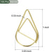 YOKIVE 100 Pcs Paper Clips, Drop-Shaped | Keep Desk Neat, Great for Art, Home, Daily Use (Gold, 1-Inch) by YOKIVE