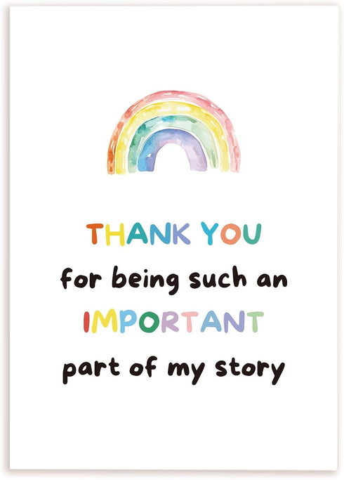Cute Thank You Card, Lovely Thank You Card for Bestie, Thank You Gifts Card for Teacher Boss Coworker, Thank You