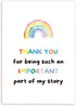 Cute Thank You Card, Lovely Thank You Card for Bestie, Thank You Gifts Card for Teacher Boss Coworker, Thank You
