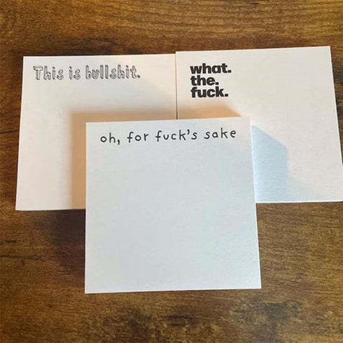 Funny Sticky Note What The F*cks F*ck Notepad, Novelty Notepads, Funny Desk Accessory Gifts for Friends