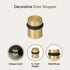 Mega Handles Floor Door Stopper - Gold Door Stopper, Wall Protector with Mounting Hardware Included - Satin Brass