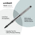 uniball Vision Needle Roller Ball Pen, Stick, Fine 0.7mm, Black Ink, Silver Barrel, Dozen