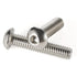 M6-1.0 x 20mm Button Head Socket Cap Screws, Stainless Steel 18-8, Bright Finish, Quantity 25