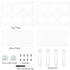 2 Pack 6 Youeon Acrylic Ice Cream Cone Holder with Holes, Clear Waffle Cone Holder Stand, Sushi Hand Roll Stand