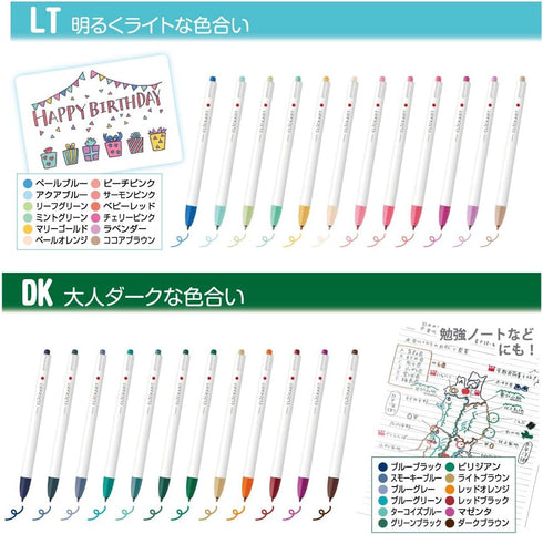 Zebra WYSS22-36C-N Clickart Water-Based Markers, 36 Colors with Case Included