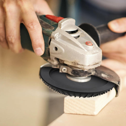 Hedume Set of 5 Angle Grinder Wood Carving Discs for 4" or 4 1/2" Attachments, Stump Tool Grinding Wheel