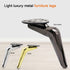 YAVVAY Black,15cm/5.9in) Sofa Legs, Light Luxury Furniture Legs, Gun Black TV Cabinet Legs, Bathroom Cabinet Support
