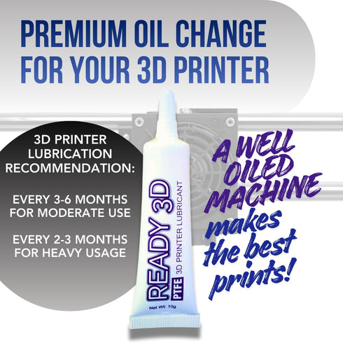 READY 3D 3D 3D PTFE High Performance Premuim Printer Lubricant, Ultimate Synthetic Lubrication for All Printers
