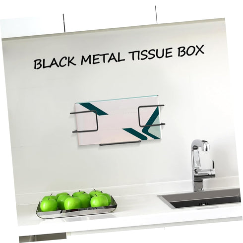 4pcs Settings ULTECHNOVO Wall Mounted Glove Dispenser Holder Tissue Box Organizer Stylish Metal Design for Efficient