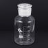 PATIKIL 1000mL Reagent Media Bottle, 1Pcs Round Graduated Glass Storage Bottle with Clear Cap