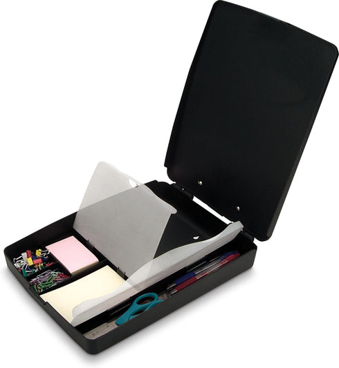 Officemate OIC Extra Storage/Supply Clipboard Box