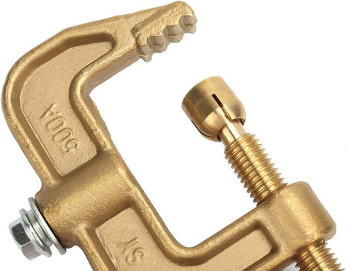 500A Brass Welding Ground Clamp - Classical G Shape Earth Clamp for Welding Machine