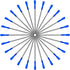 DUNBONG Black and Blue Ink Pen Refills, Replacement Metal Ballpoint Refill 3.2 in for Big Diamond or Crystal Pen, Pack
