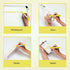 Yellow Glass Window Markers, Bold Wet & Dry Erase Marker Pens for Whiteboards, 10 Pack Liquid Chalk