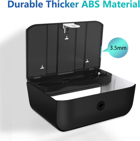Commercial , Multifold/Trifold/C Fold Papers Dispenser, Bathroom Hand Towels Wall Mounted Tissue Holder, No-Drill