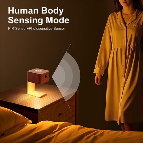 HBCIDC Motion Sensor Night Light with Desktop Wall Mounted Essential Oil Diffuser Perfect for Bedroom Car Romantic Gift