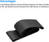 MECCANIXITY Chair Bands, Anti Slip Flexible Seating Elastic Latex Bands, Black Pack of 2, 250mm Length, 1mm Thickness