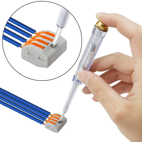 30 PCS Assortment Kit Lever Wire Connectors Nuts, 28-12 AWG, 2/3/5 Conductor Combination, Electrical Insulated