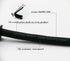 10 Feet Power Tool Cord Replacement,2 Prong 16AWG Oil Resistant Waterproof Rubber Flexible Cord (3.1Meters,Black) (16A2Prong)