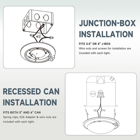 3CCT Countdown 16W 1000Lm, 2Pack ECOELER PIR Motion Sensor Ceiling Light, Selectable Occupancy Light with Time & Light