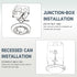 3CCT Countdown 16W 1000Lm, 2Pack ECOELER PIR Motion Sensor Ceiling Light, Selectable Occupancy Light with Time & Light