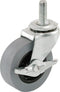 Shepherd Hardware 3259 2-1/2" Threaded Stem TPR Caster with Brake - 90-lb Load Capacity