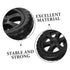 2pcs CHILDWEET Folding Grocery Cart Wheels Heavy Duty Rolling Cart Accessories for Supermarket Use Easy Installation