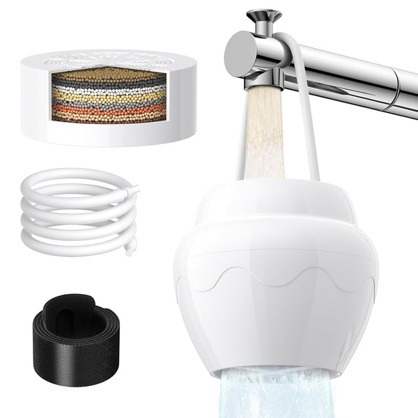 Drupany Bath Water Filter for Tub Faucet: 8 Stage Bathtub Filter Removes Chlorine