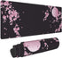 Sakura Cherry Blossom Large Gaming Mouse Pad 31.5x11.8in, Non-Slip Rubber Base, Waterproof Flower Design for Office/Game