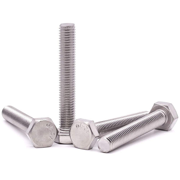 1/4-20 x 2-1/2" Hex Head Bolts Screws, 304 Stainless Steel, Fully Threaded, 8 PCS
