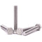 1/4-20 x 2-1/2" Hex Head Bolts Screws, 304 Stainless Steel, Fully Threaded, 8 PCS