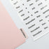 Pink Cash Envelopes A6 Binder Pockets with 6 Tabs and Label Stickers for Budgeting, A6 6-Ring Budget Binder Accessories